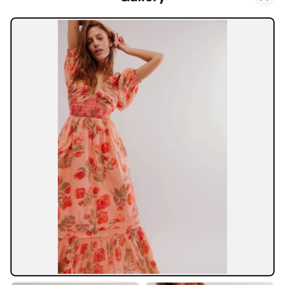 NWOT Free People Golden Hour Maxi Dress Size XS
